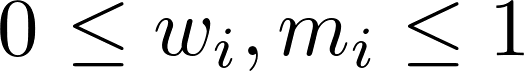 weighted sum constraint 1